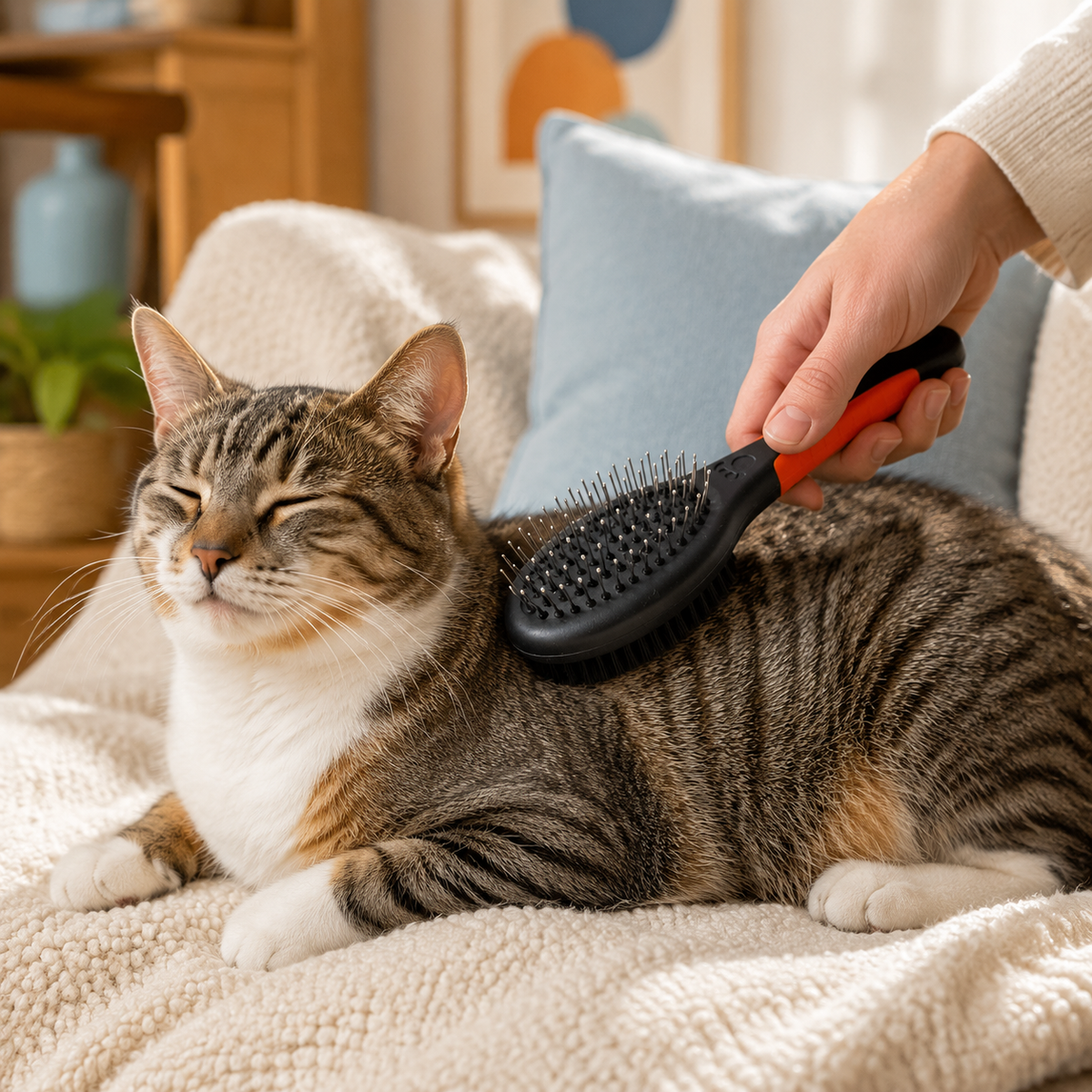 Grooming comb with fine and sturdy teeth