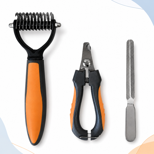 All-in-one pet grooming kit