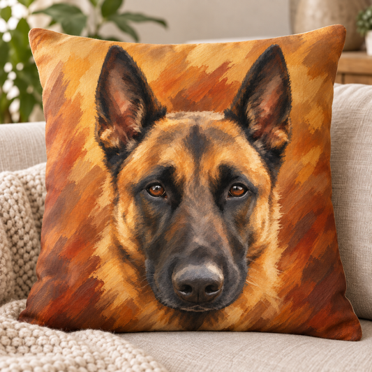 Hand-Painted Pet Portrait Cushion